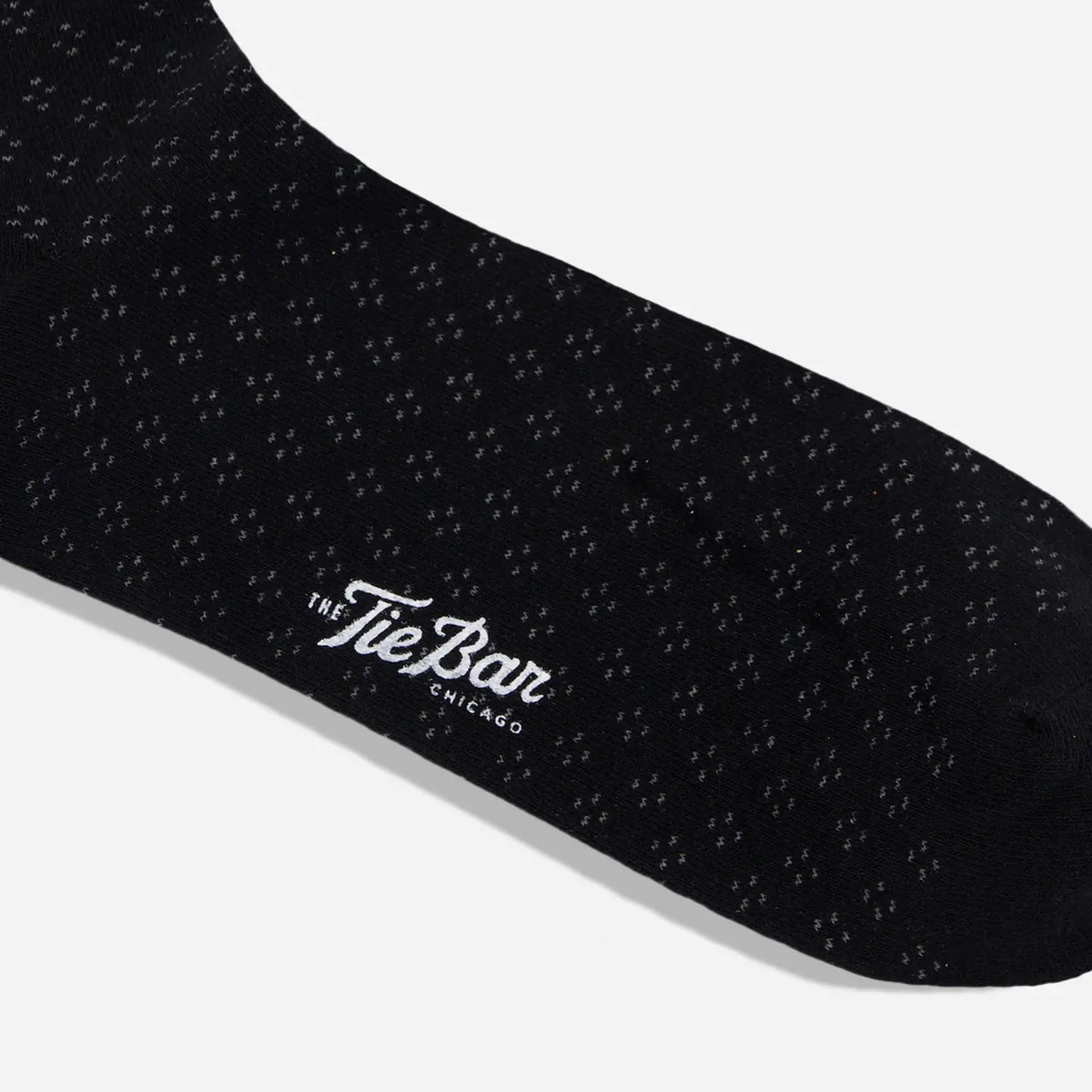 Tie Bar | Speckled Dress Socks | Black