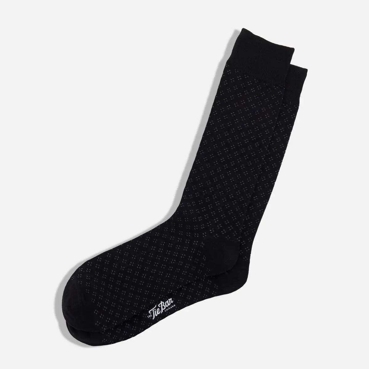 Tie Bar | Speckled Dress Socks | Black