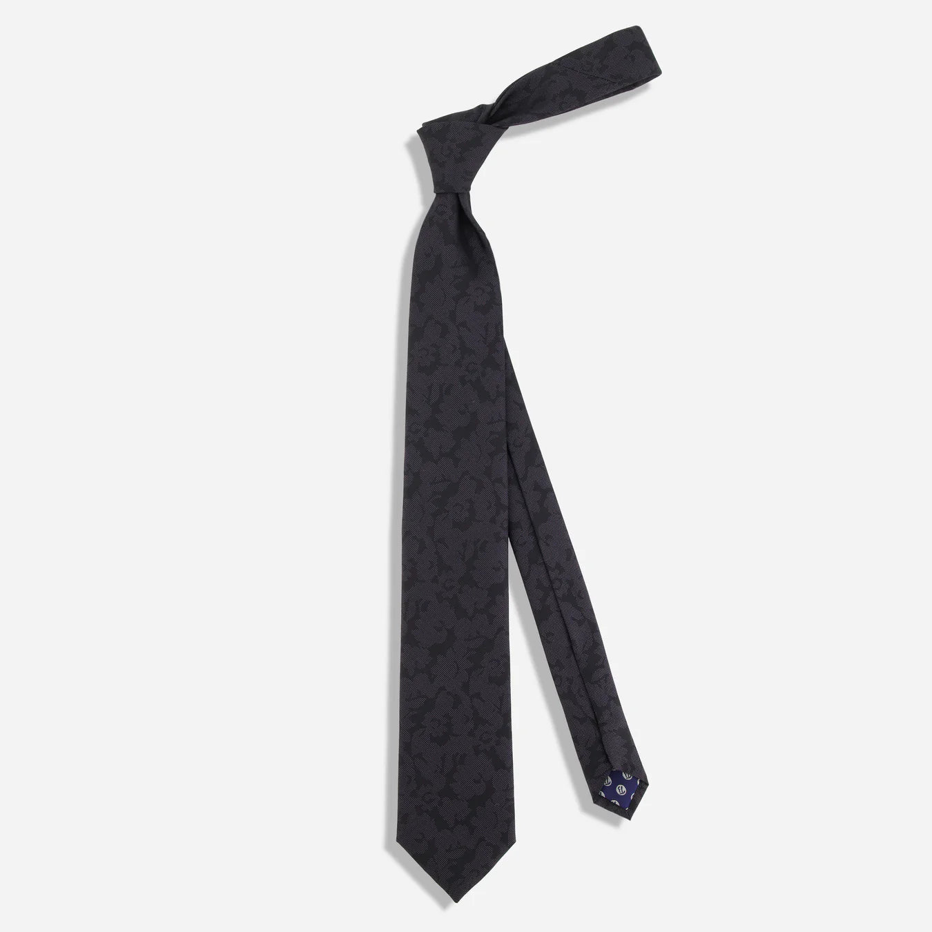 Tie Bar | Refinado Floral Tie | Black