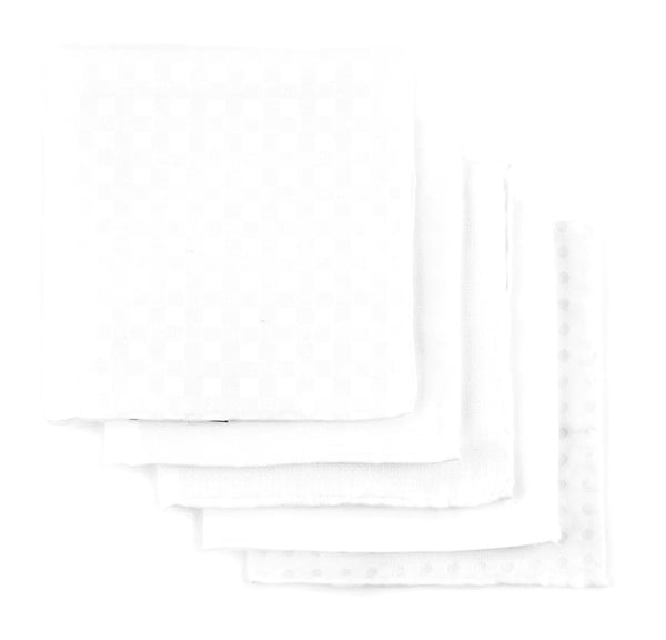 Basic White Pack Pocket Square