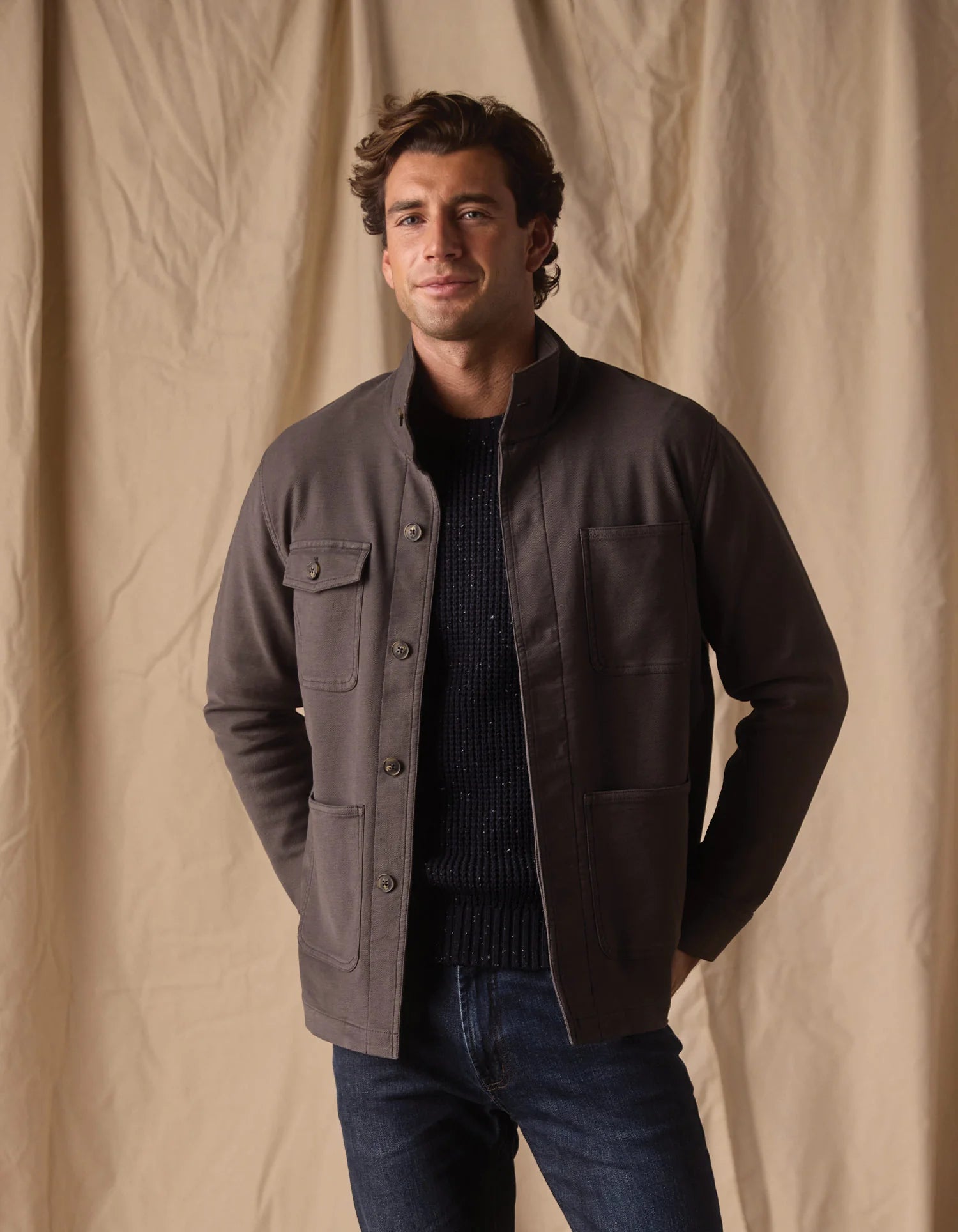 Comfort Terry Chore Coat