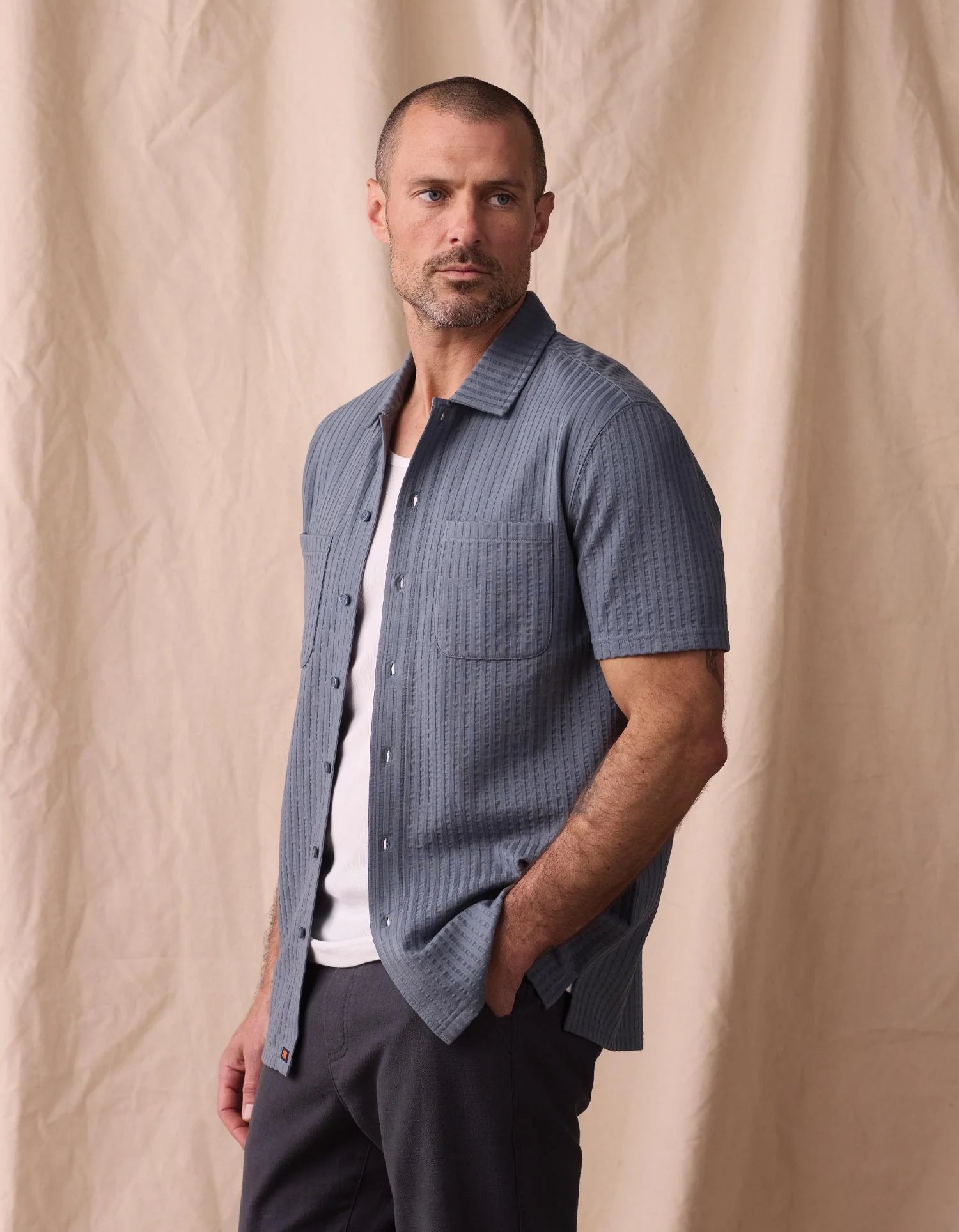 Knit Getaway Button Up