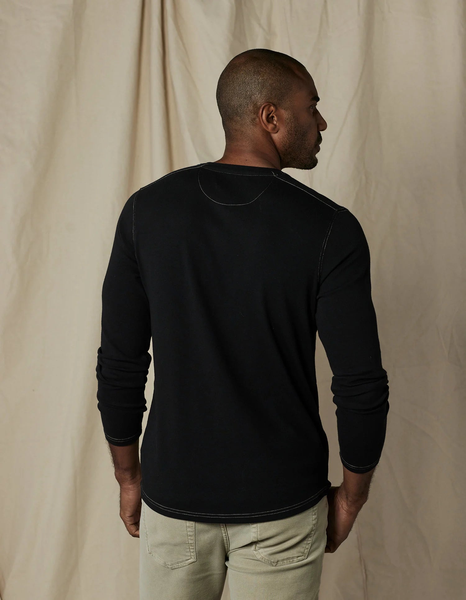 Puremeso Two Button Henley