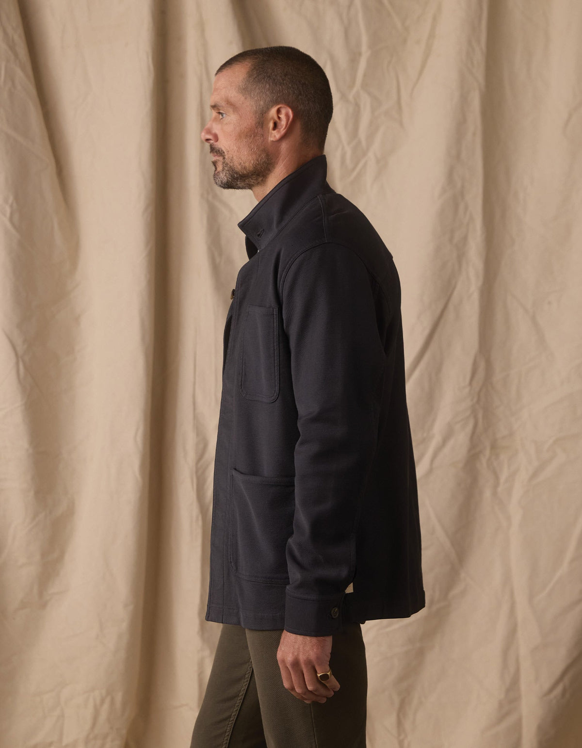 The Normal Brand | Comfort Terry Chore Coat | Navy