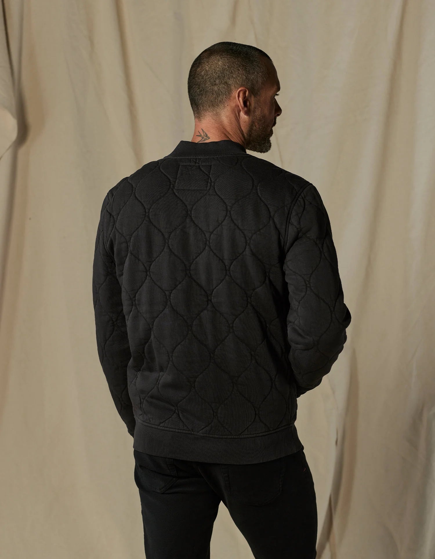 Quilted Knit Bomber