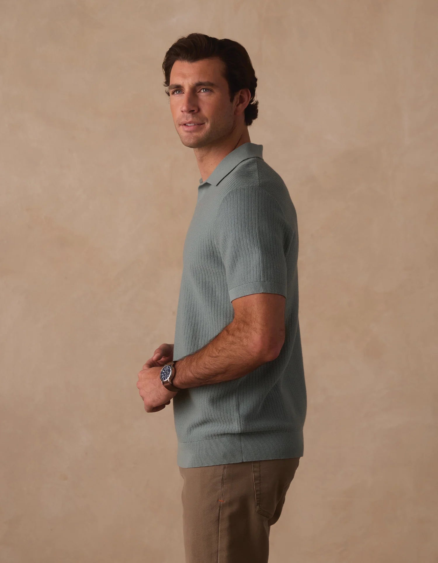 The Normal Brand | Breezeknit Polo | Green