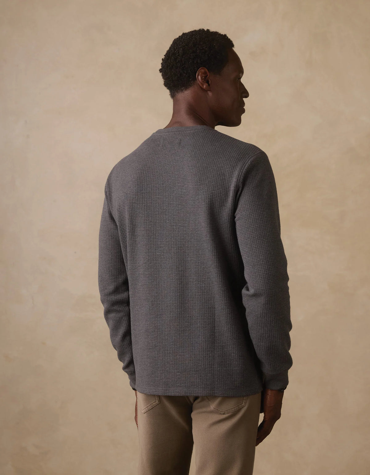 The Normal Brand | Vintage Thermal Crew | Steel Gray