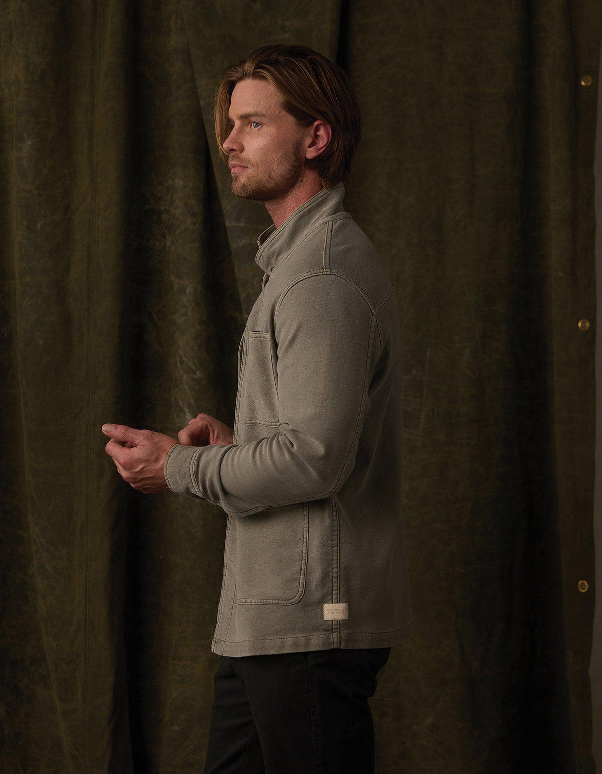 The Normal Brand | Comfort Terry Chore Coat | Moss Green