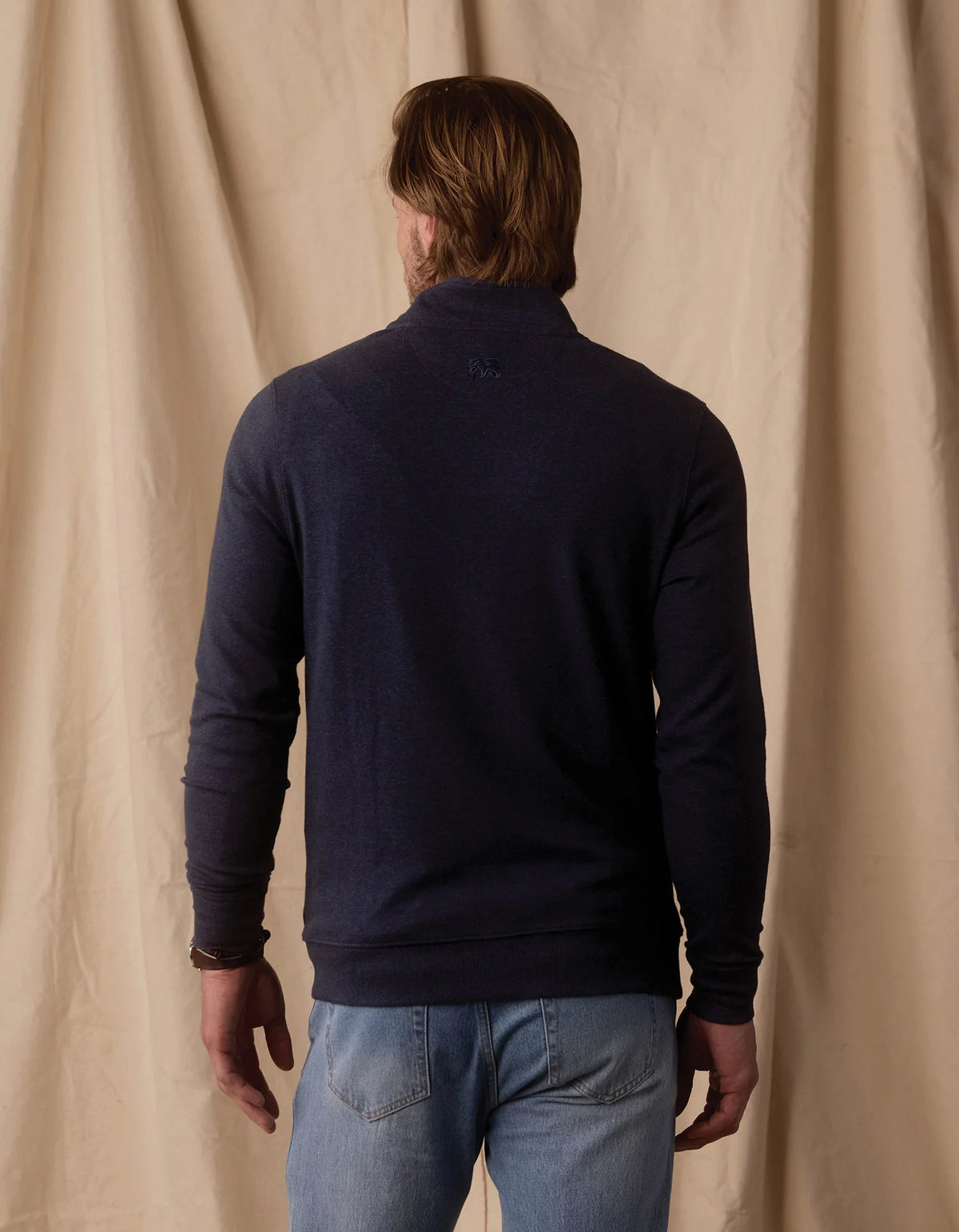 The Normal Brand | Puremeso Weekend Quarter Zip | Normal Navy | Trunk Show Exclusive