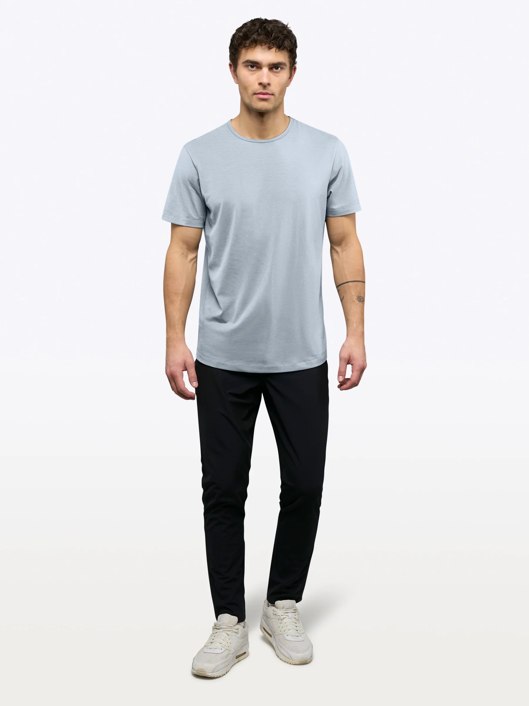 Cuts | AO Curve-Hem Tee Plein Air | Blue