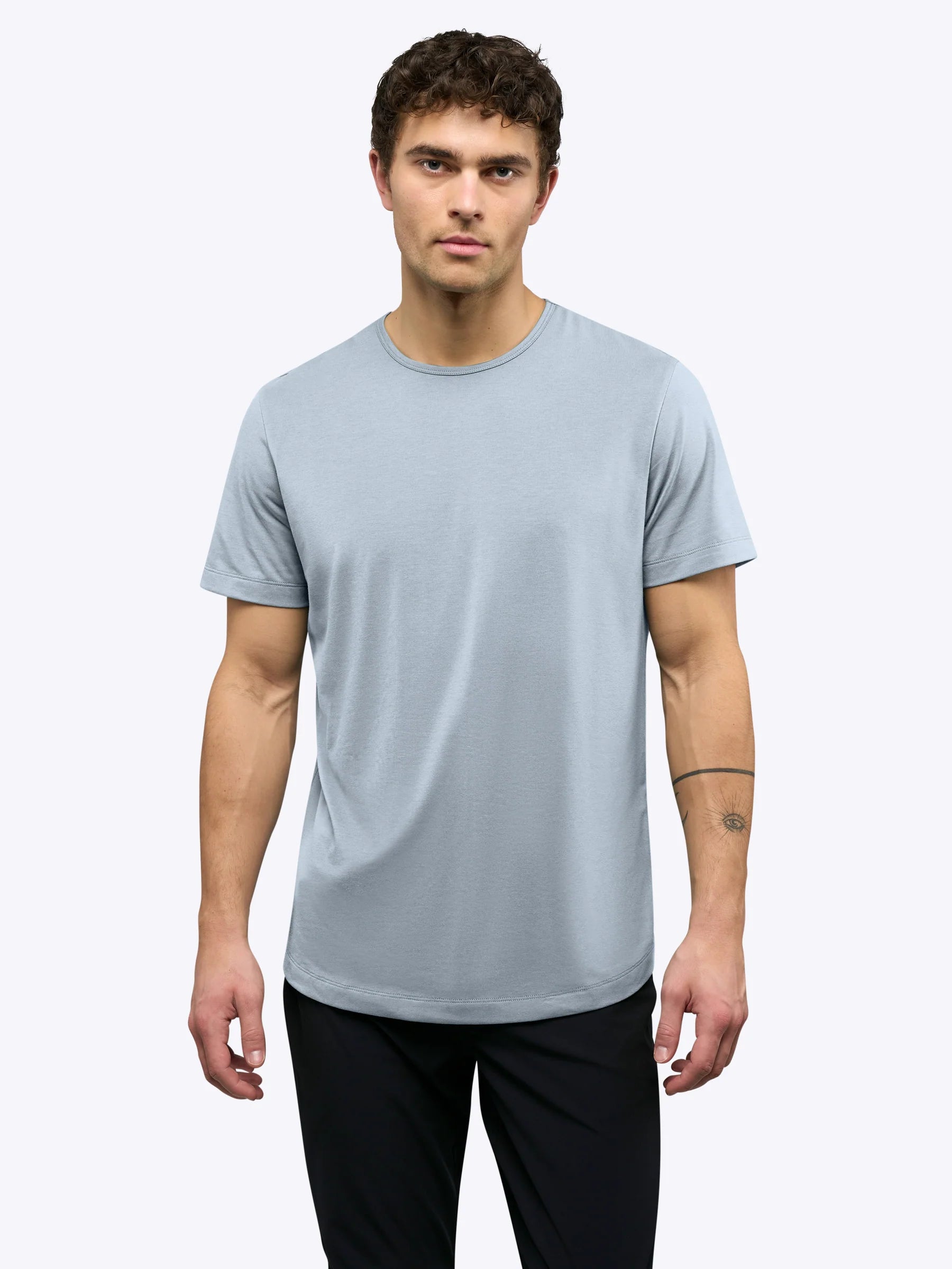 Cuts | AO Curve-Hem Tee Plein Air | Blue