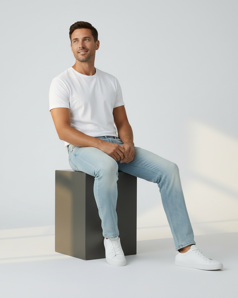 Paige | Federal Slim Straight Jean Ferdinand | Light Wash