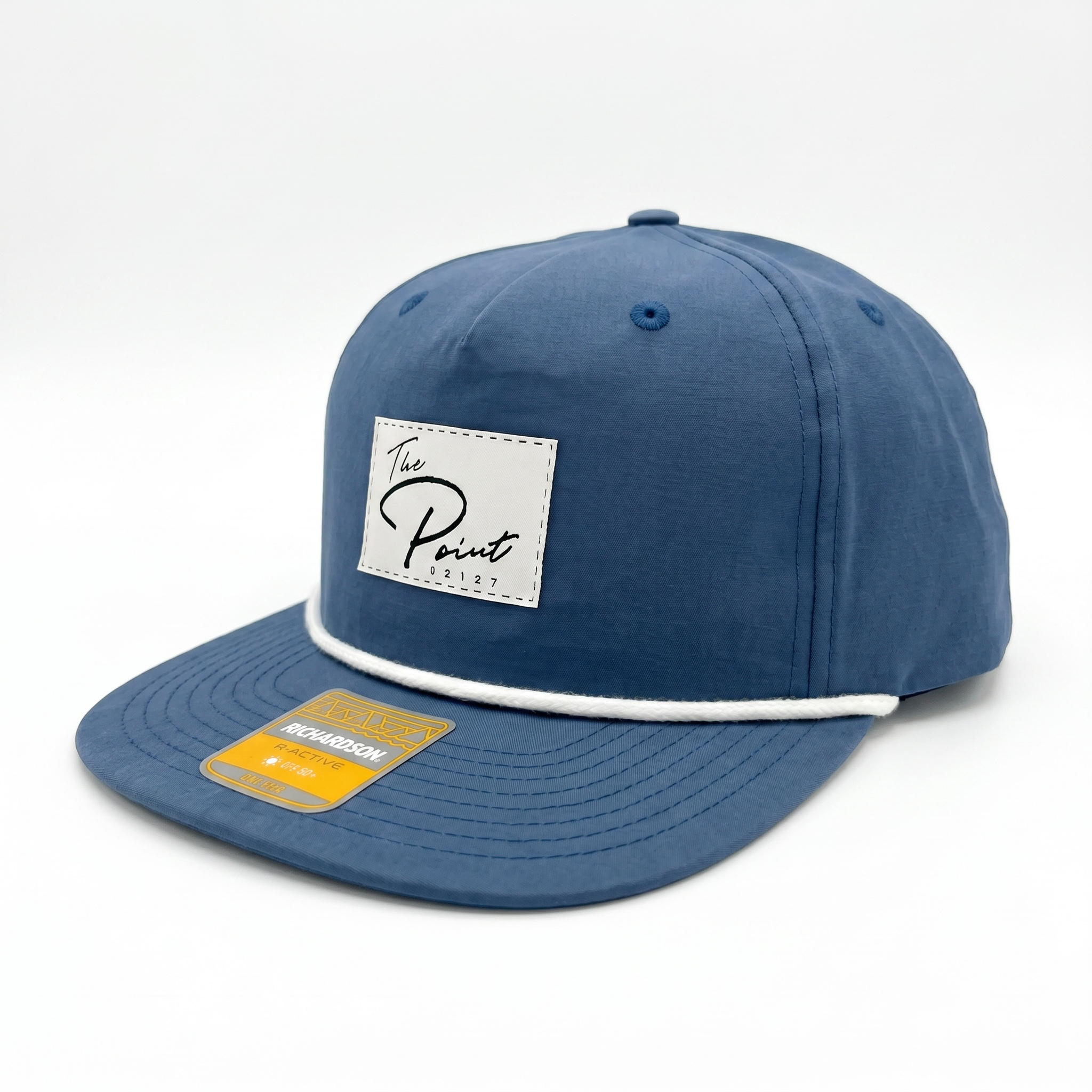 The Point | Summer Rope White Patch Snapback Hat | Navy