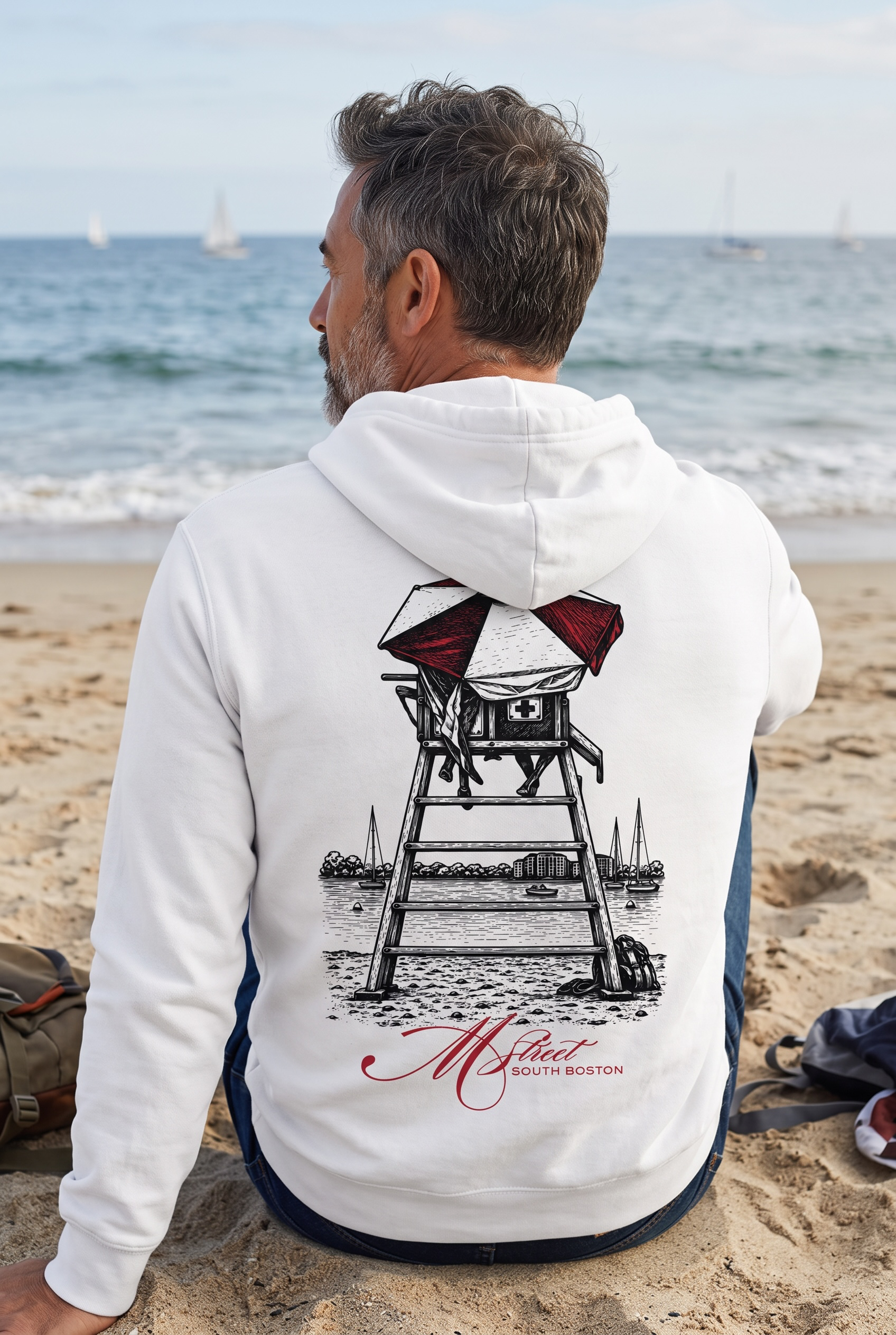 The Point | M Street Hoodie | White