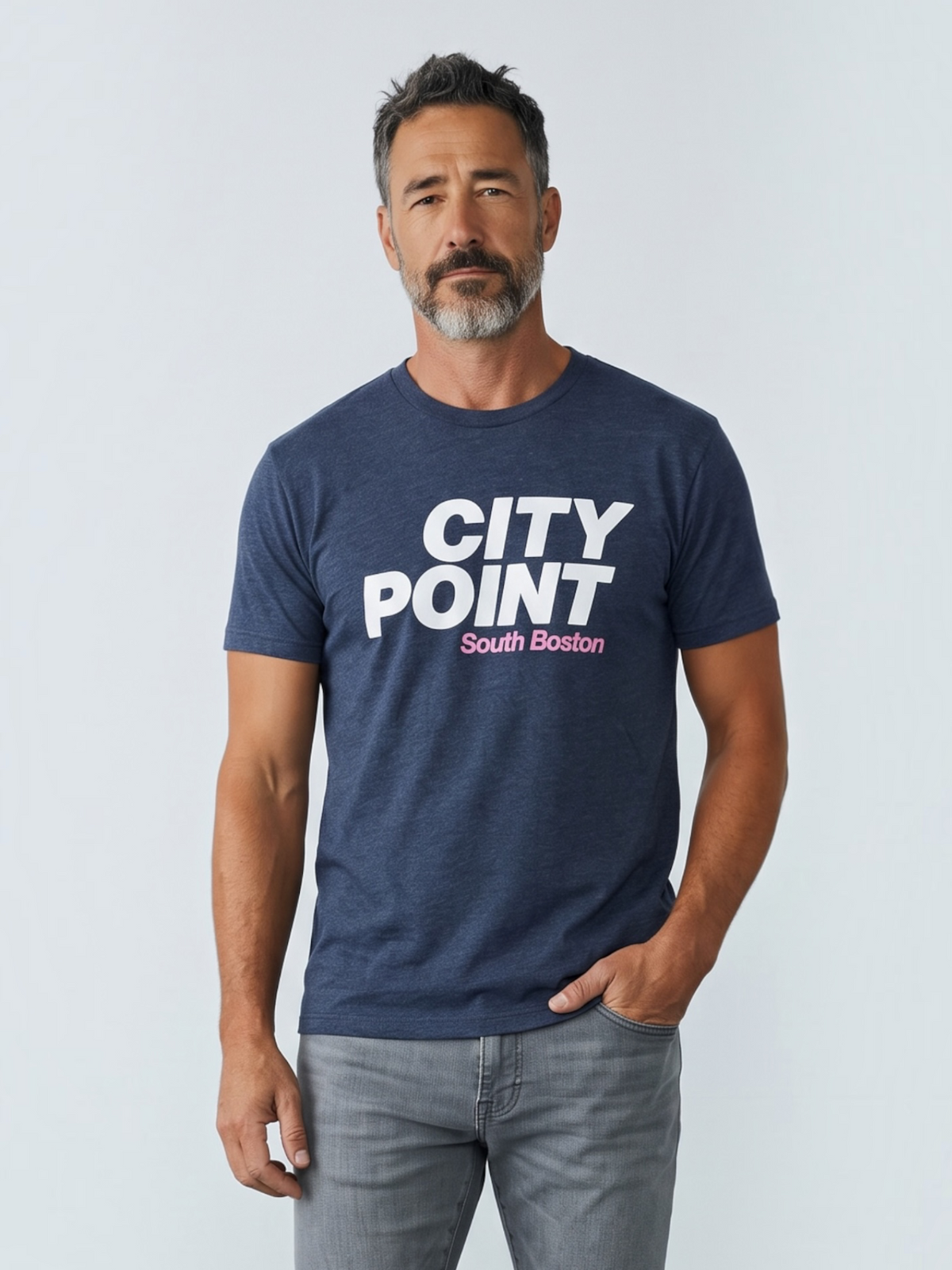 The Point | City Point Tee | Heather Navy