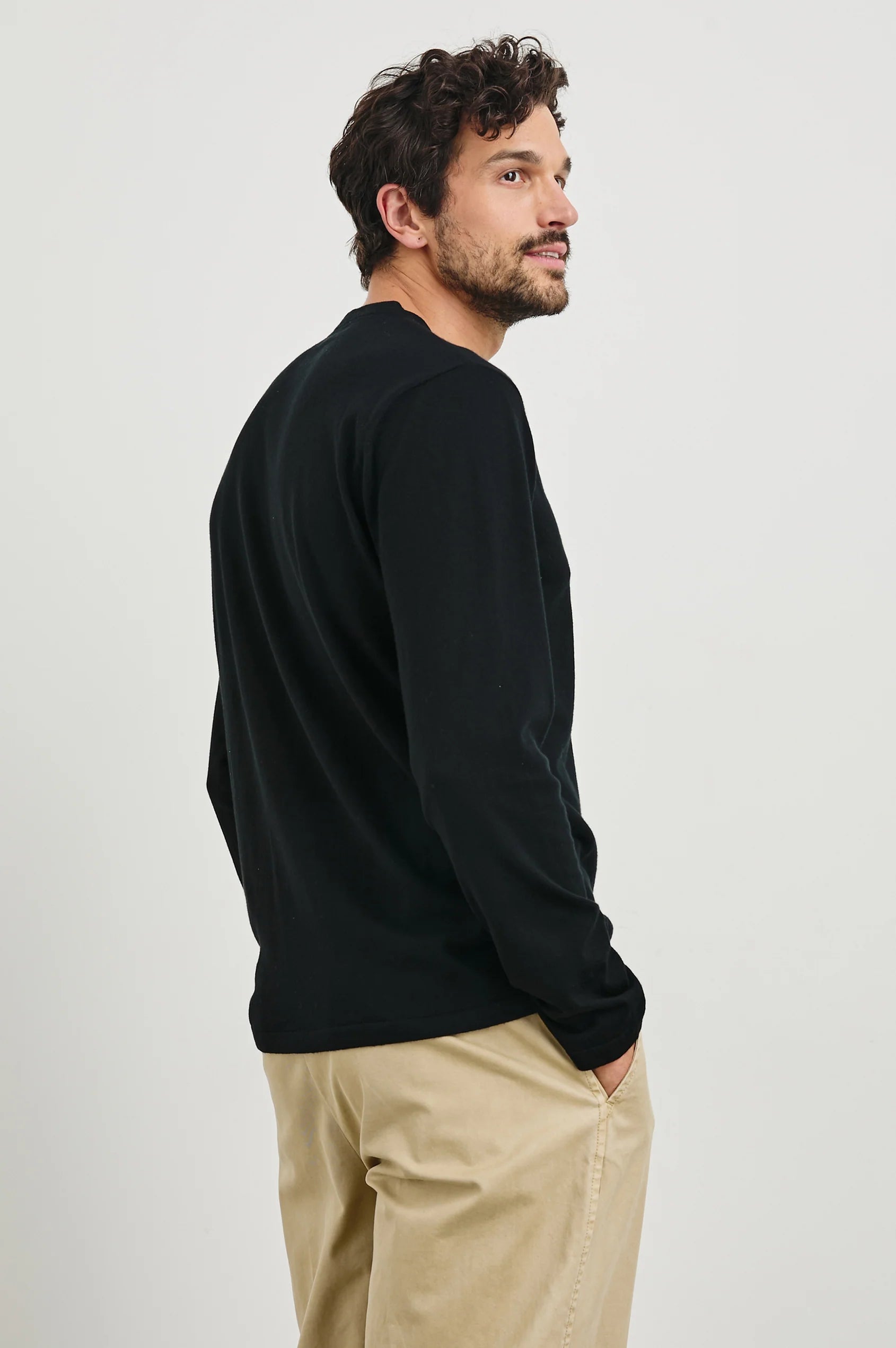 Quentin Cotton Cashmere Long Sleeve Tee