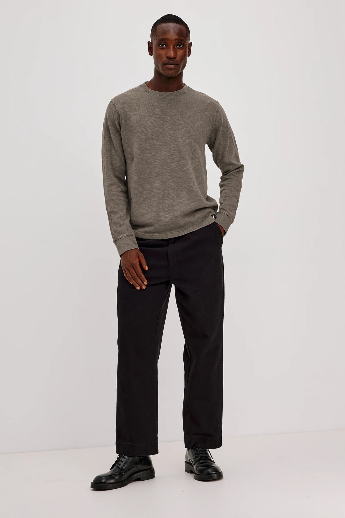 Rails | Rheese Long Sleeve Tee | Crossroad Brown