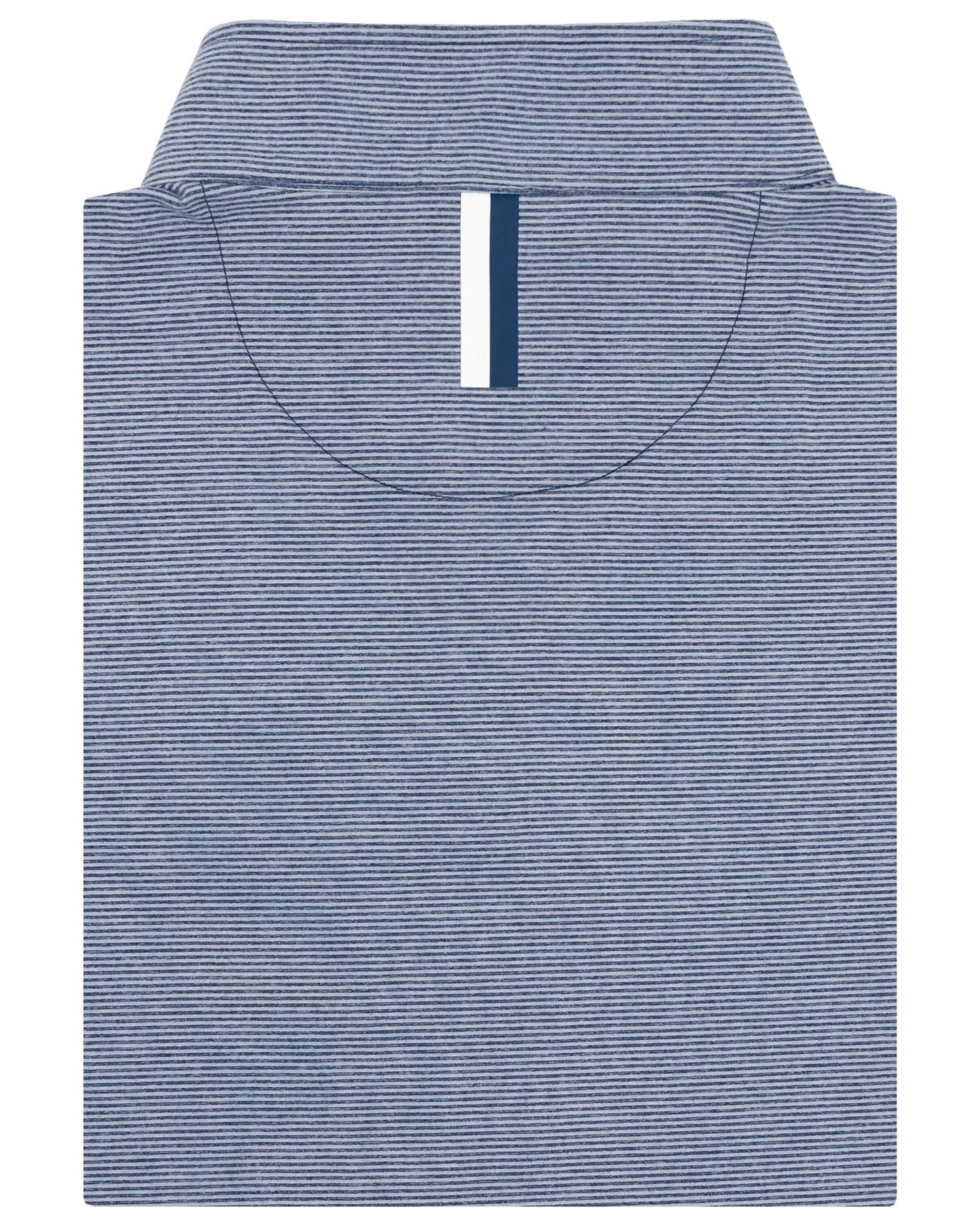 RHOBACK | Riva Heather Stripe Performance Quarter Zip | Blue Stripe