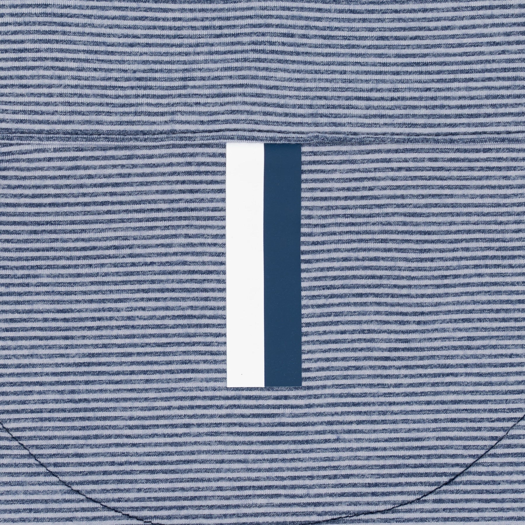RHOBACK | Riva Heather Stripe Performance Quarter Zip | Blue Stripe
