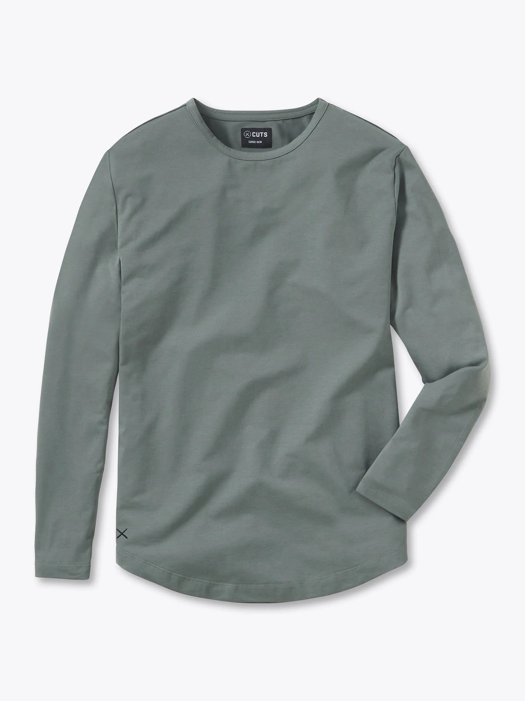 AO Long Sleeve Curve-Hem Tee