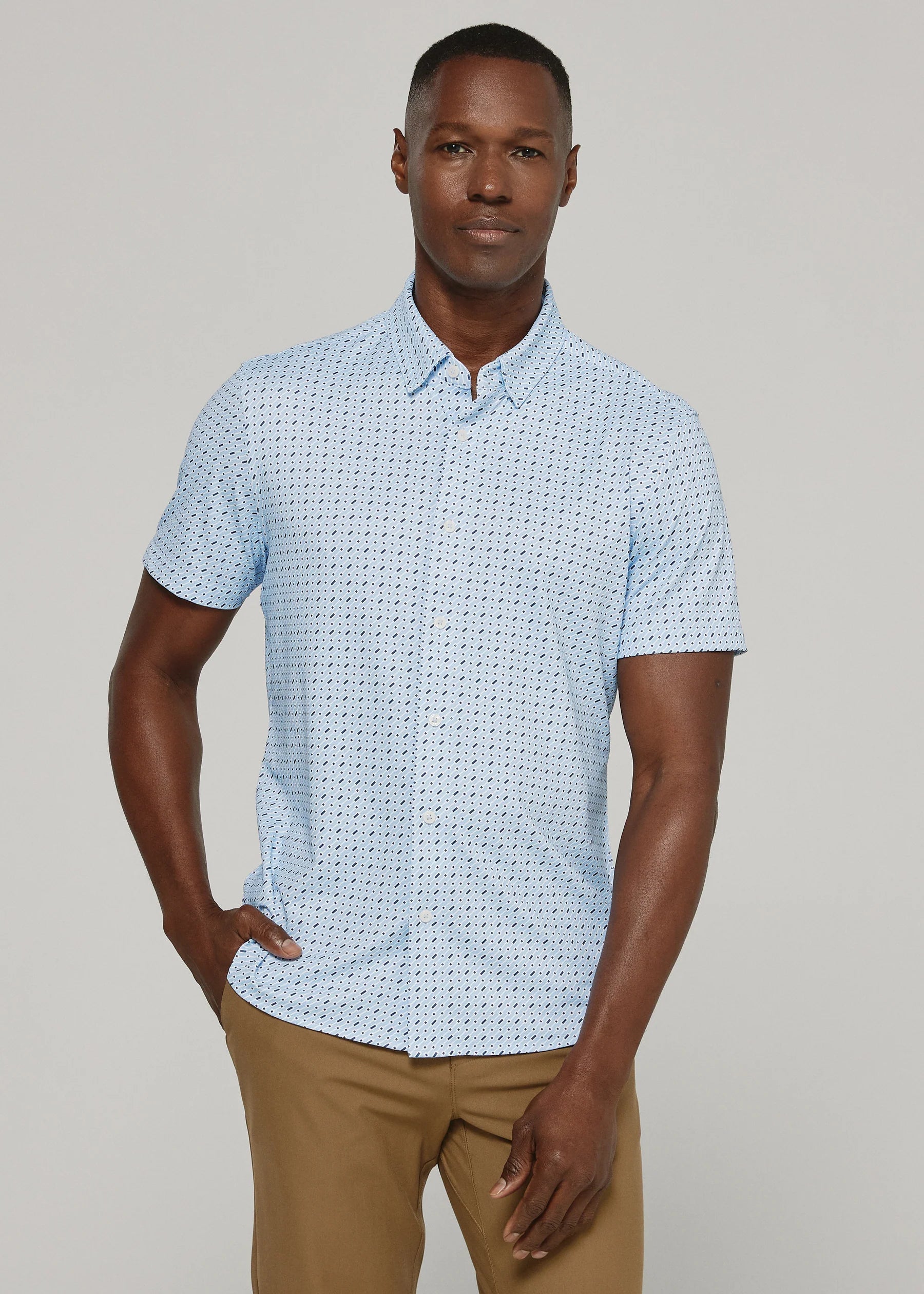 7Diamonds | Ridge Short Sleeve Shirt | Blue