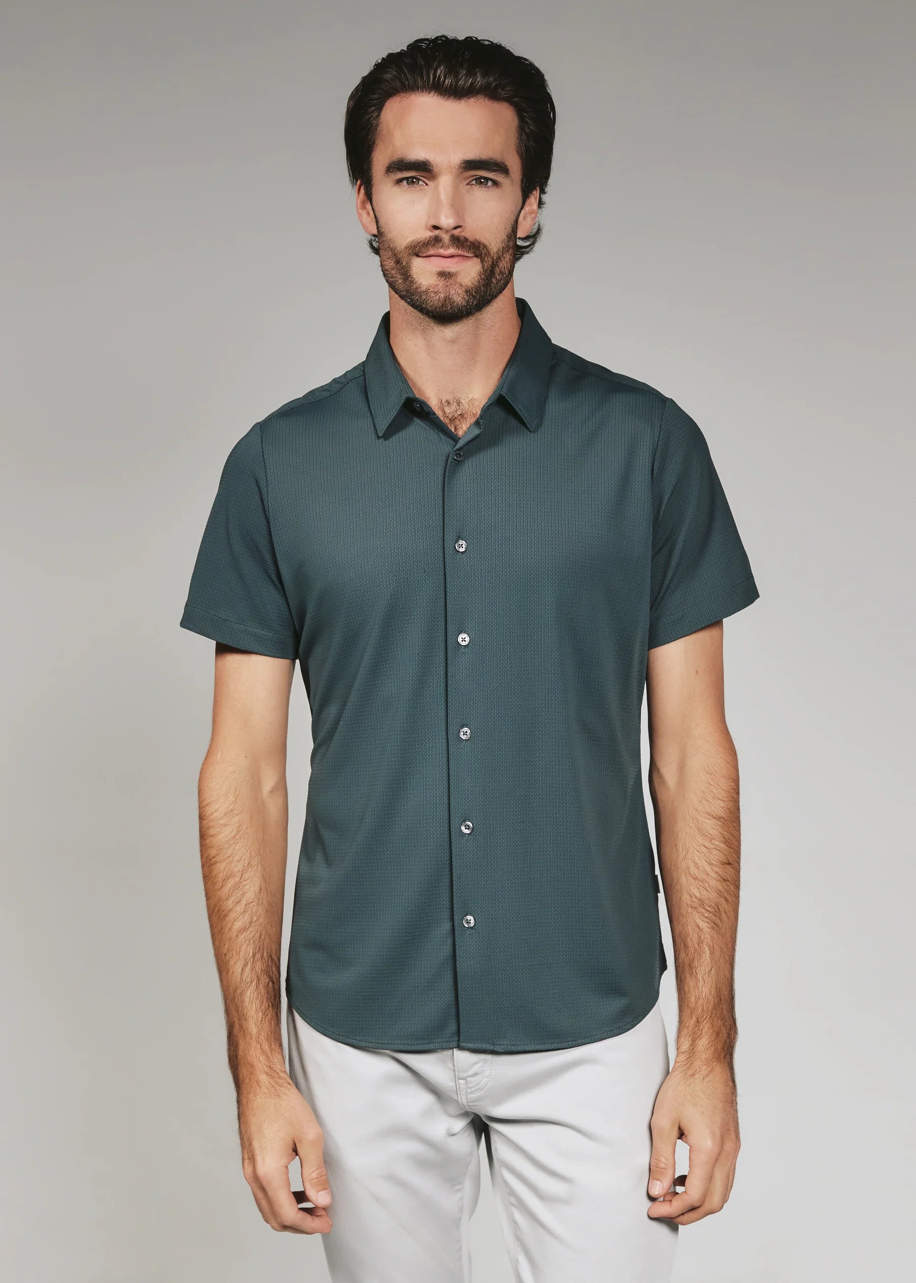 7Diamonds | Aldridge Short Sleeve Shirt | Green