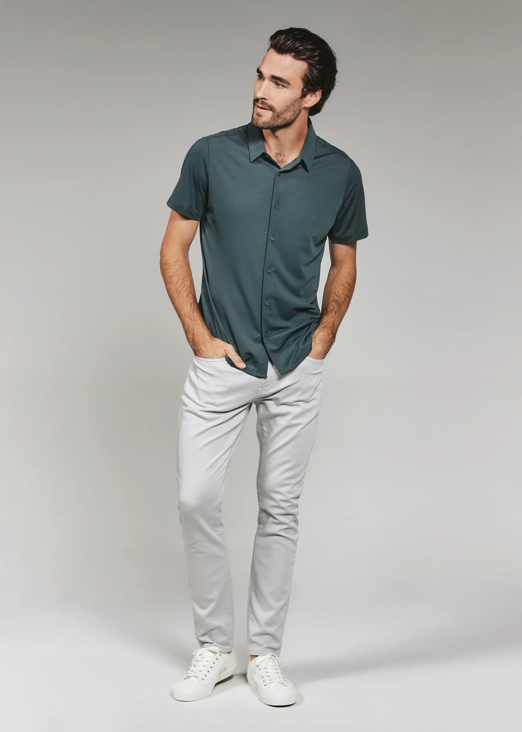 7Diamonds | Aldridge Short Sleeve Shirt | Green