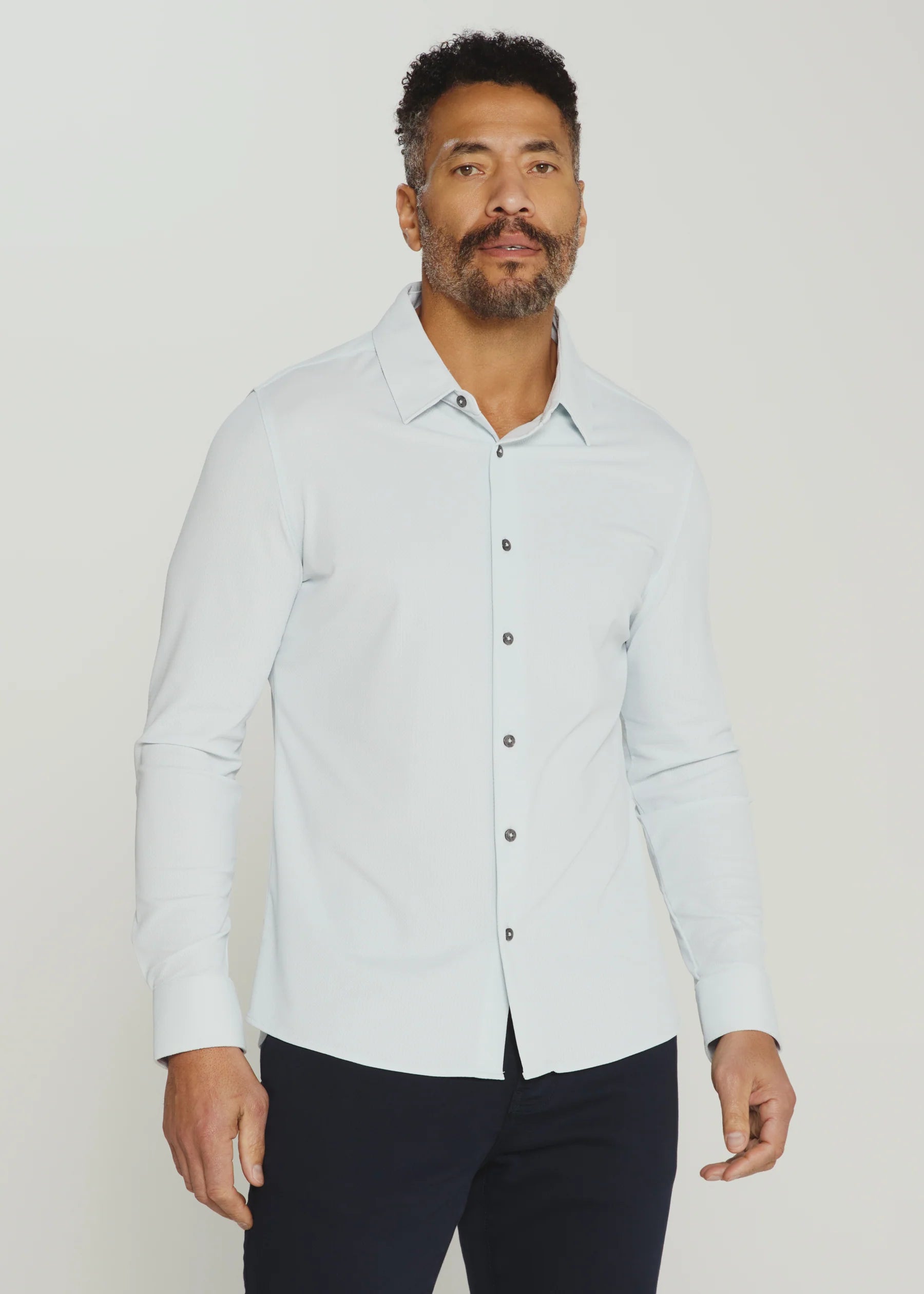 7Diamonds | Aldridge Long Sleeve Shirt | Blue