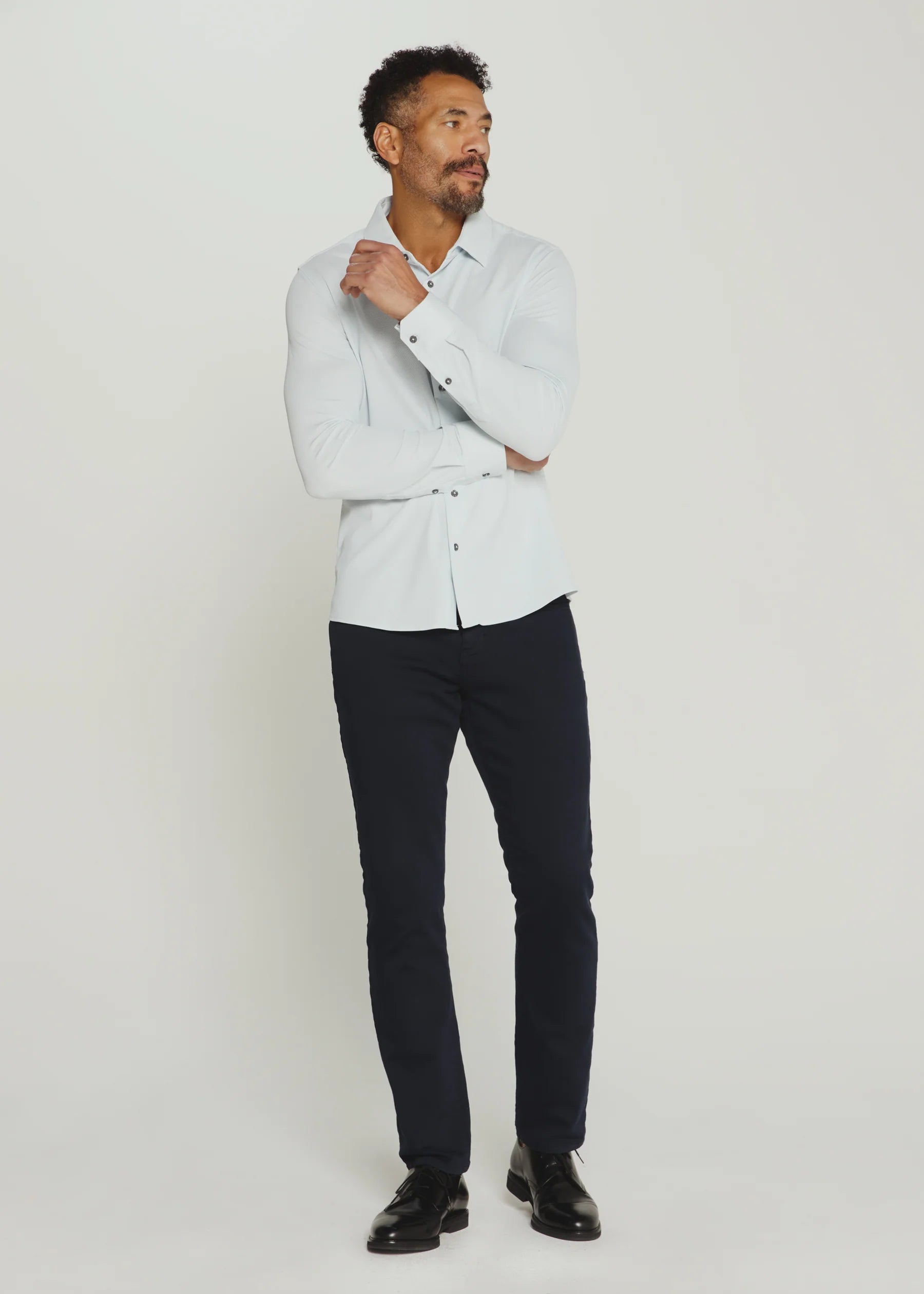 7Diamonds | Aldridge Long Sleeve Shirt | Blue