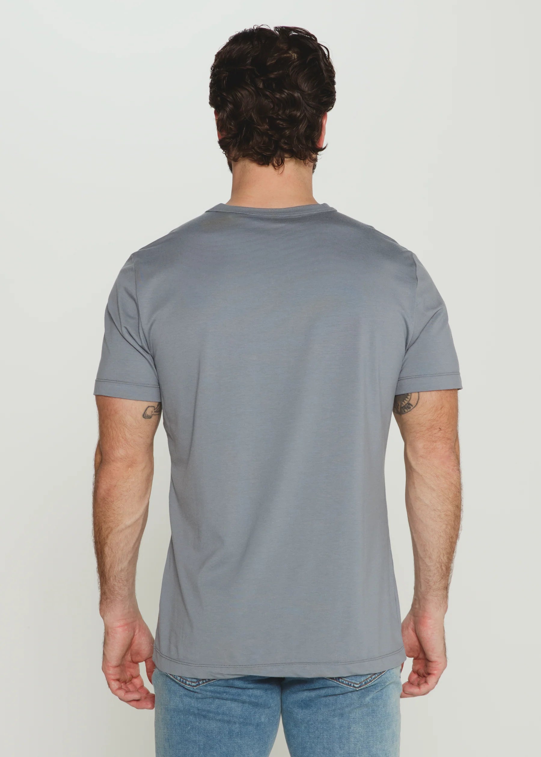 7Diamonds | Modal Crew Neck Tee Storm | Blue