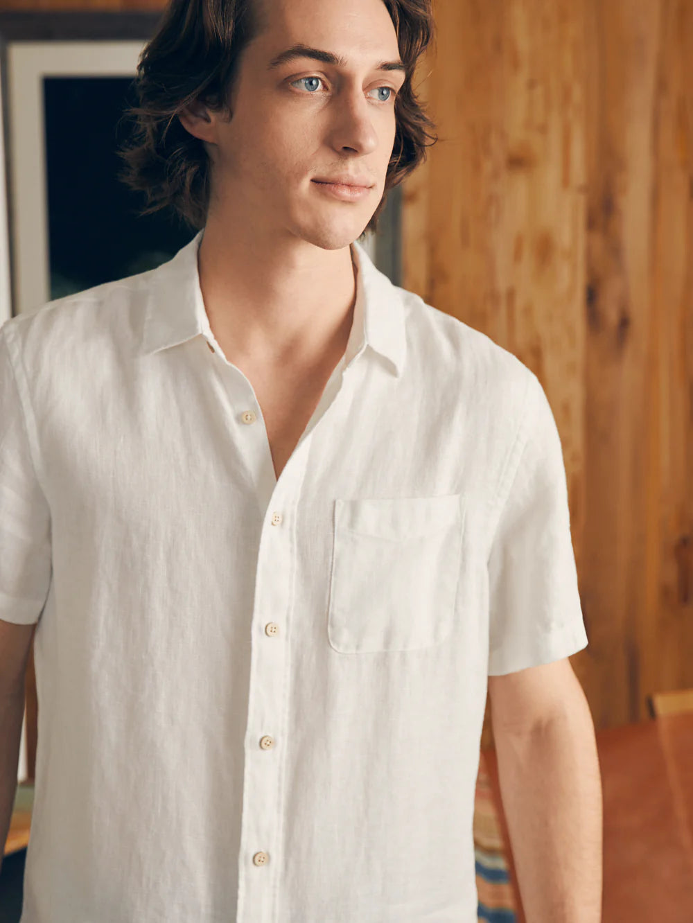 Short-Sleeve Palma Linen Shirt