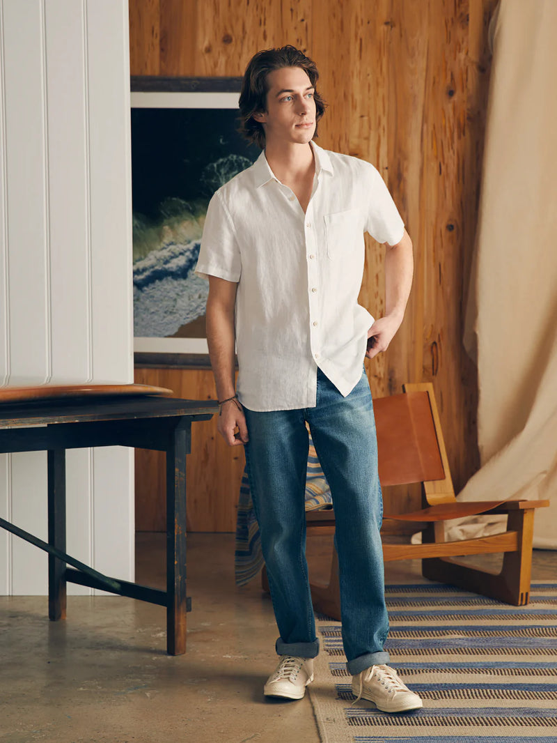 Short-Sleeve Palma Linen Shirt