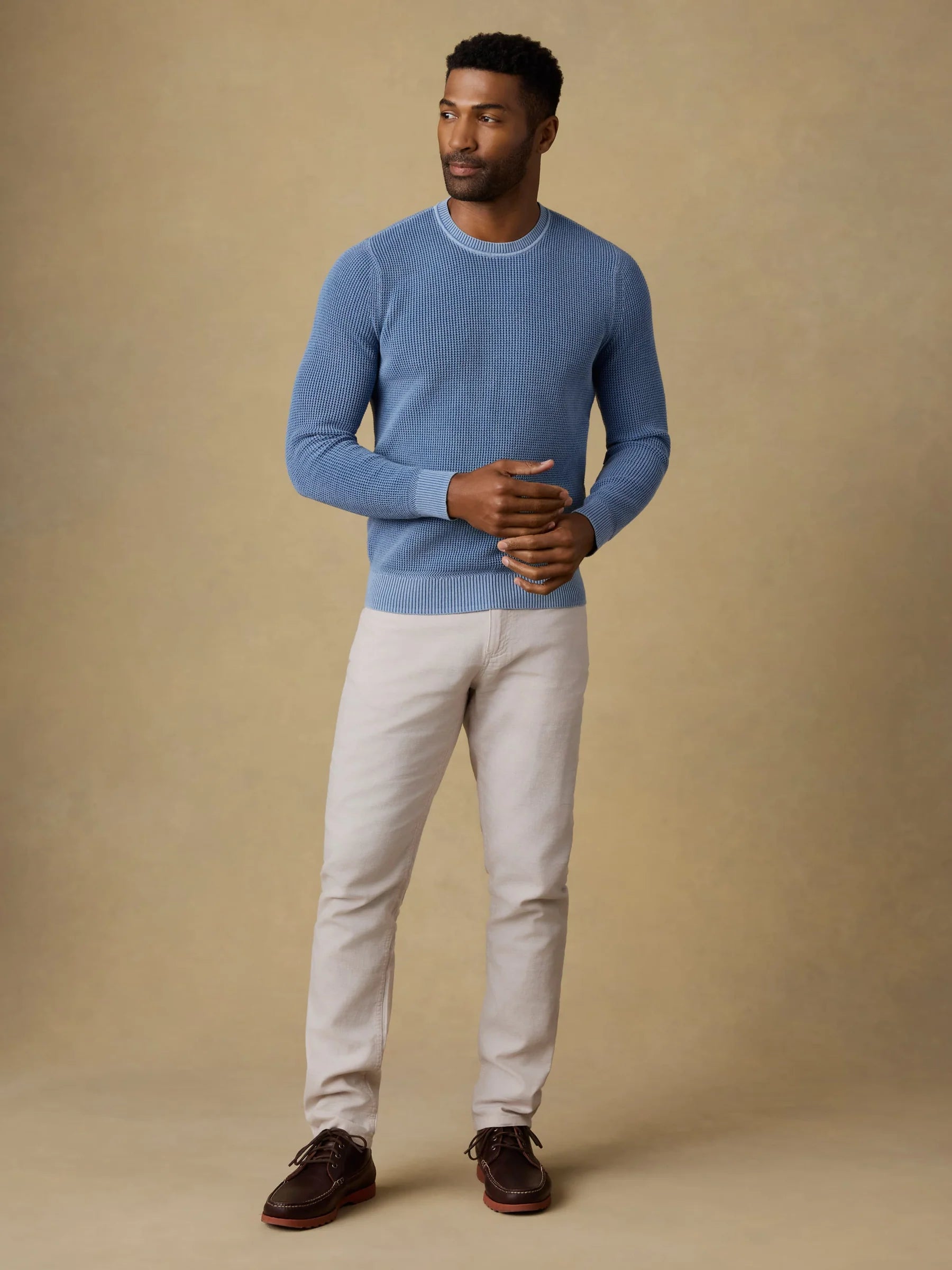 Faherty | Movement™ Linen 5-Pocket Pant | White