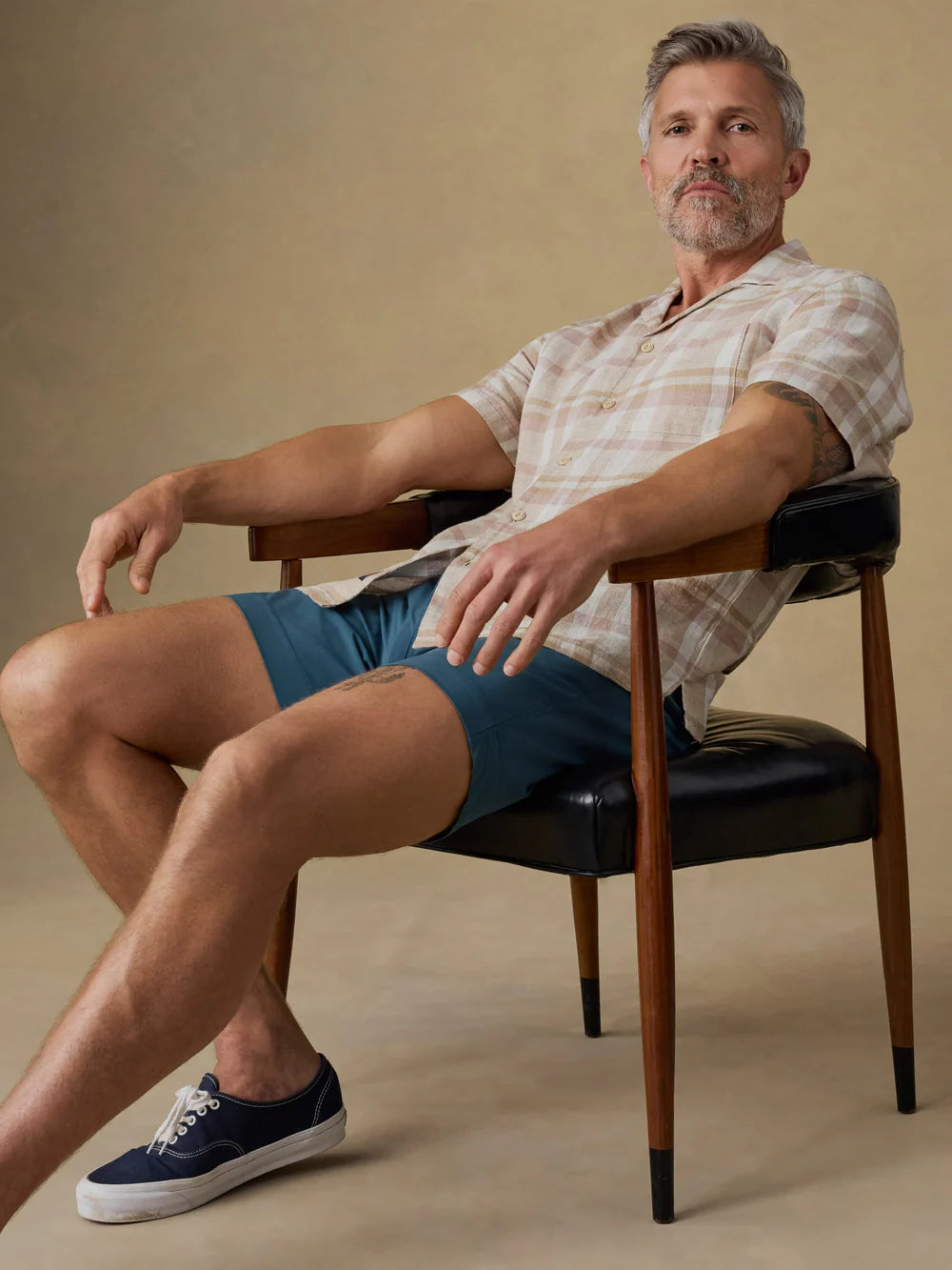 Faherty | All Day™ Short (7") Dark Teal | Blue