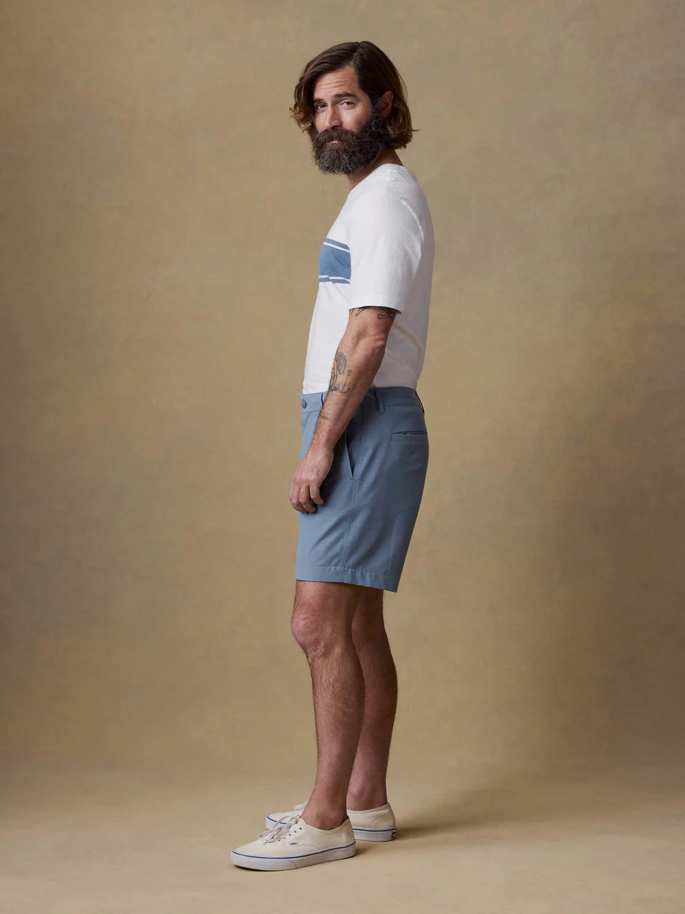 Faherty | All Day Short 7" Deep Marine | Blue