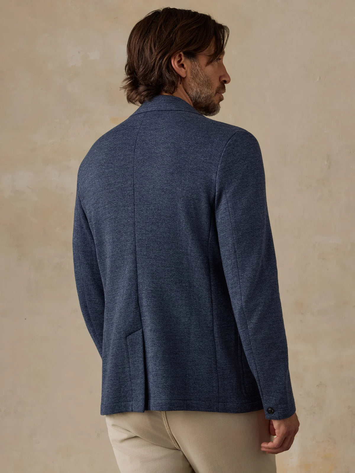 Faherty | Inlet Knit Blazer | Deep Navy Melange
