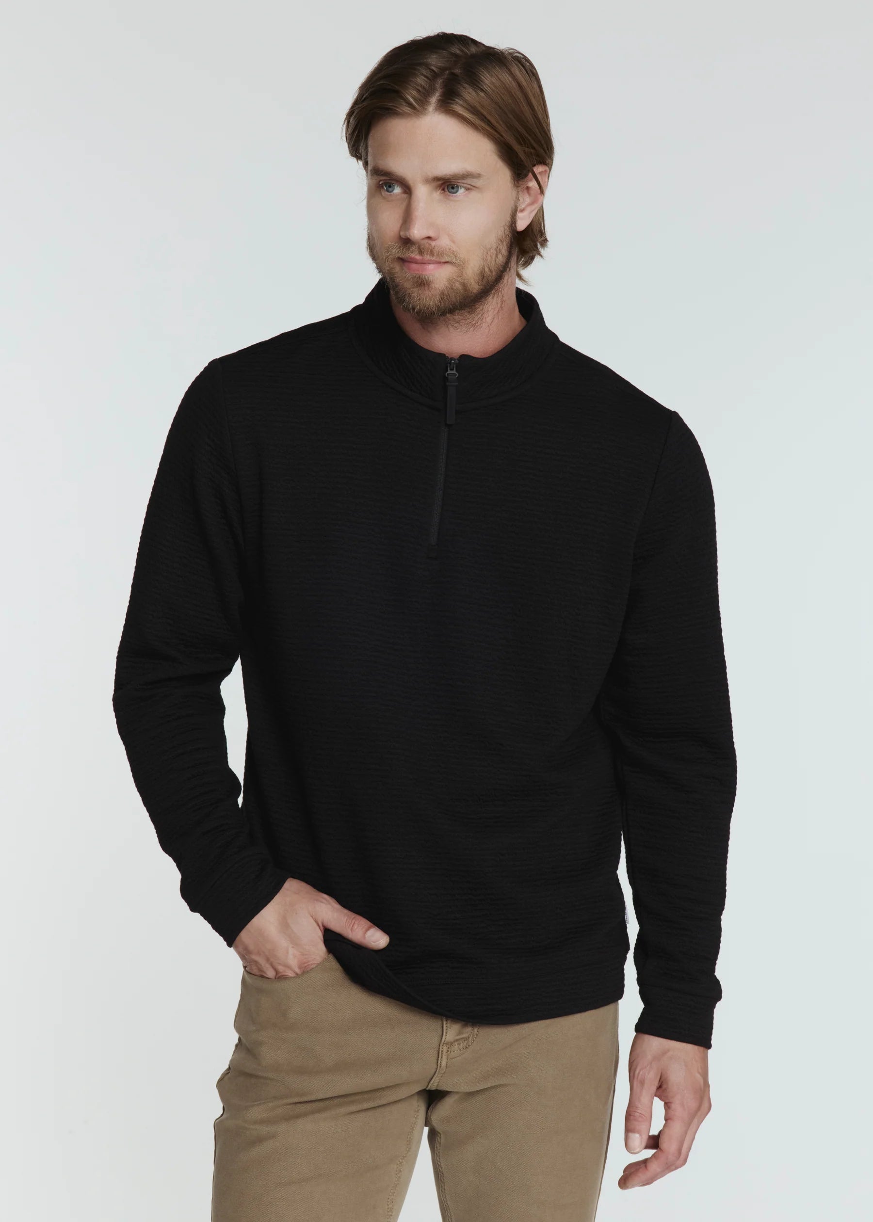 7Diamonds | Elevate Quarter Zip | Black