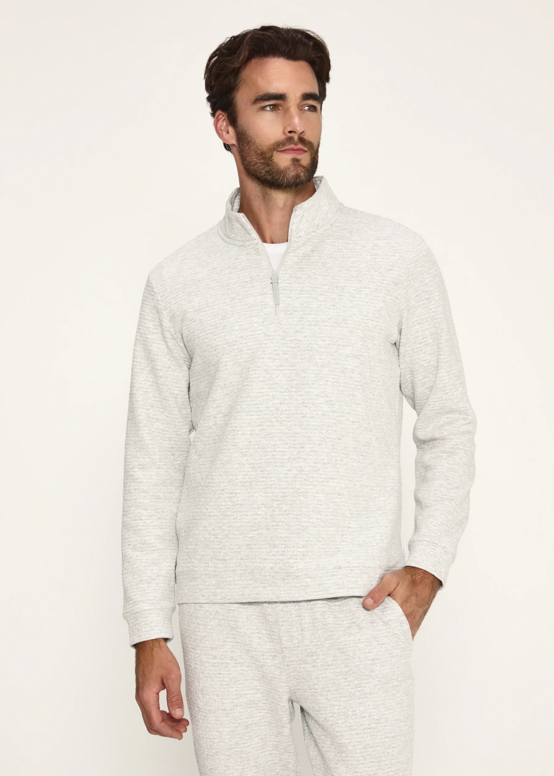 7Diamonds | Elevate Quarter Zip | Gray
