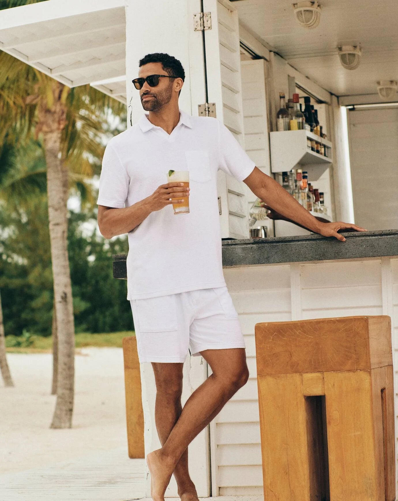 TravisMathew | Beach Club Popover | White | Trunk Show
