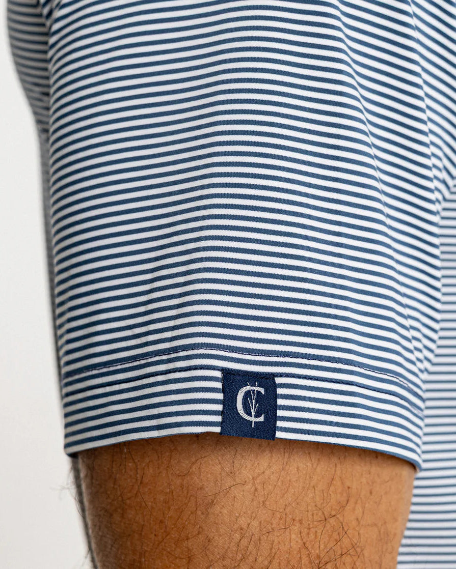 Criquet | Performance Sport Range Polo | Navy Stripe