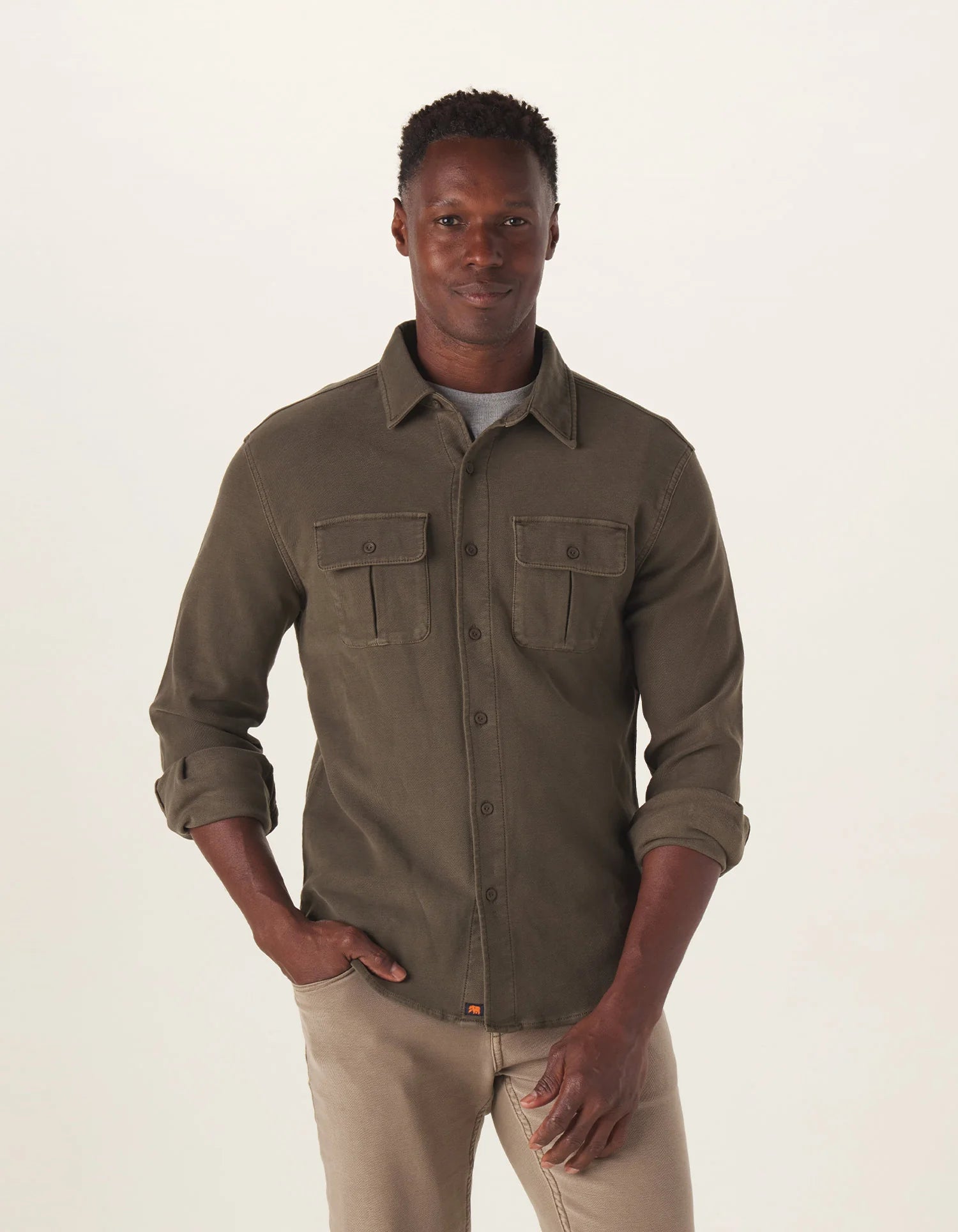 Tailored Terry Shirt Jacket