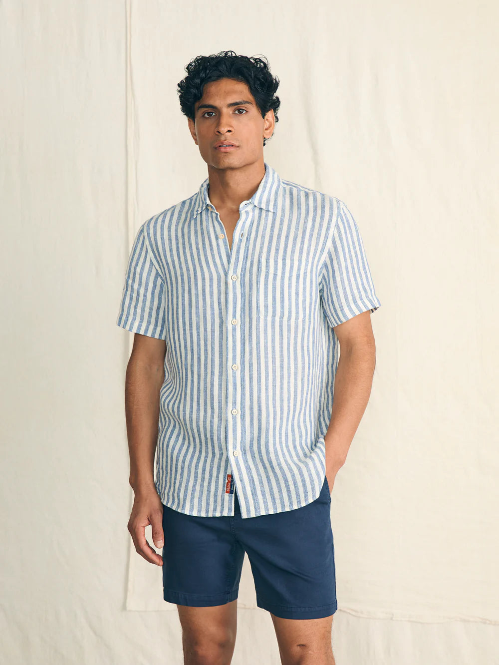 Short-Sleeve Palma Linen Shirt