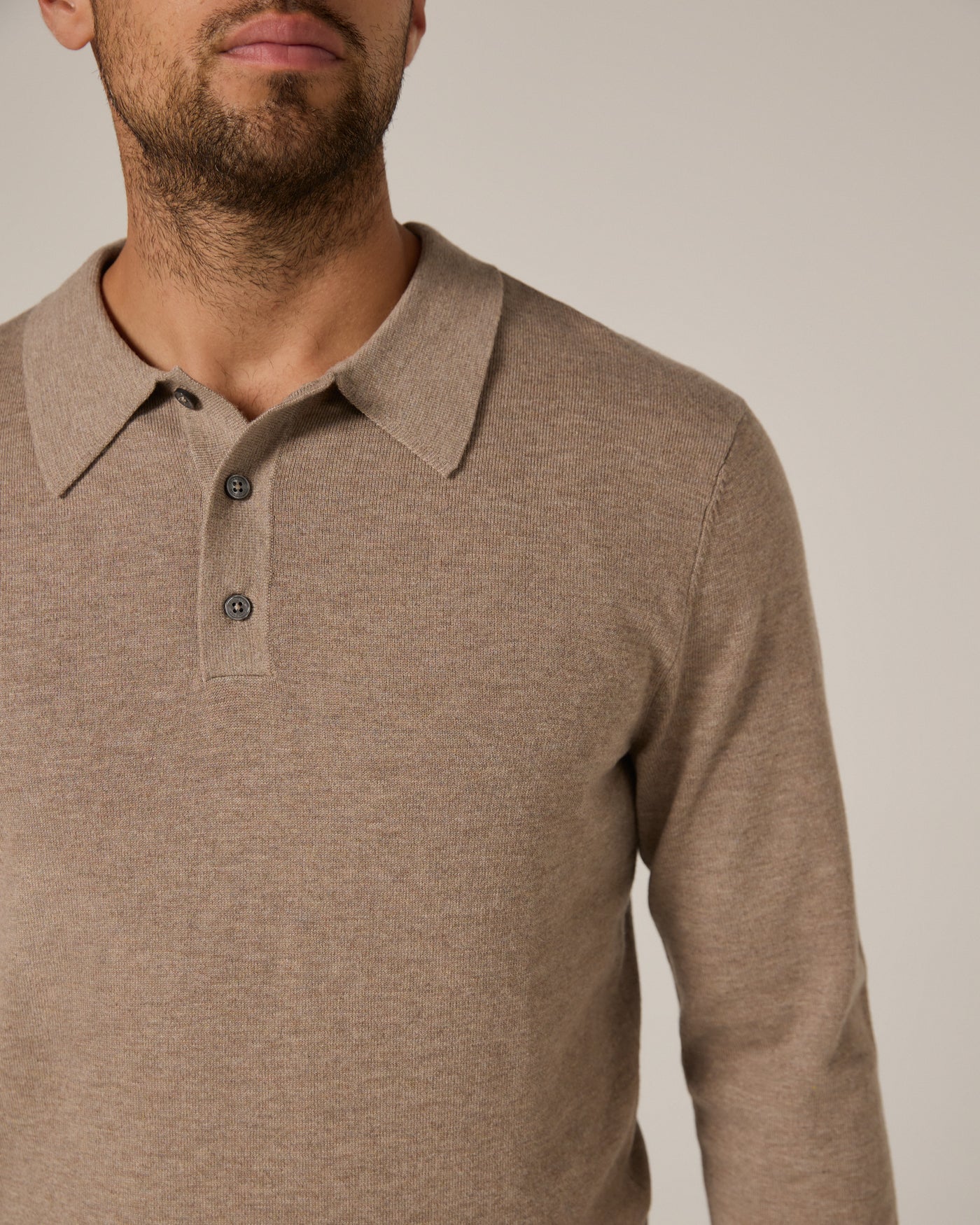 Belford Long Sleeve Sweater Polo