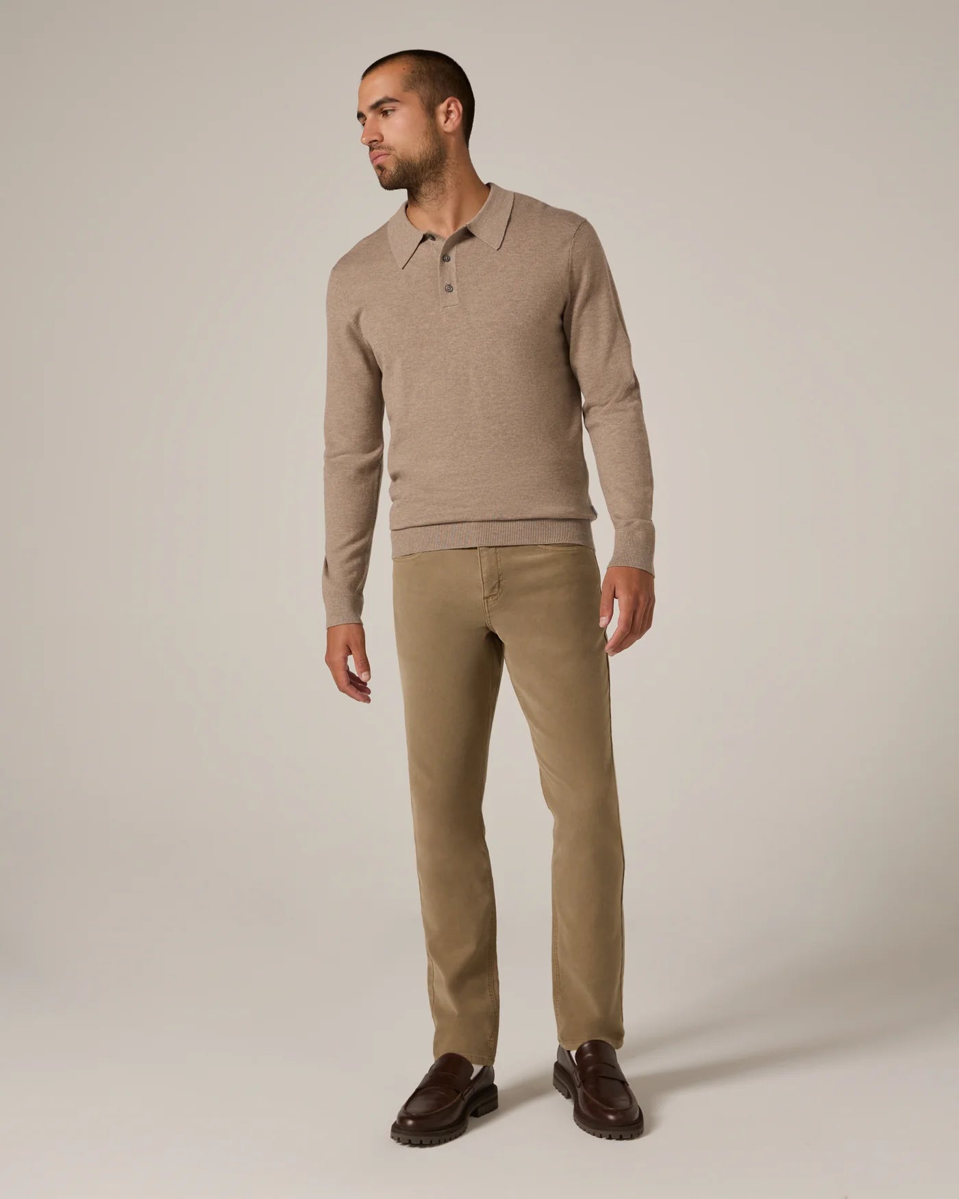 Belford Long Sleeve Sweater Polo