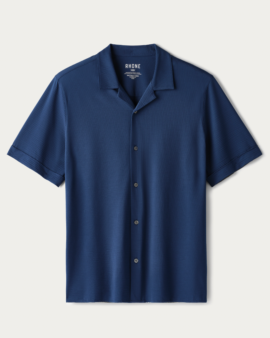 Commuter Seersucker Camp Collar Shirt