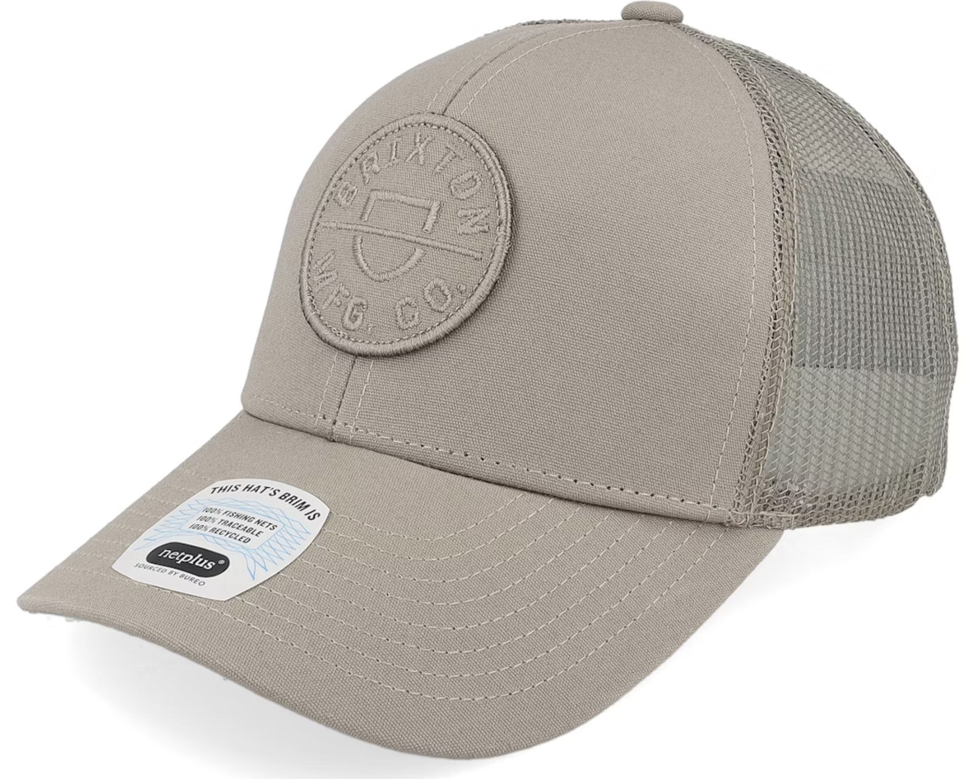 Crest X Mesh Cap Cinder Grey Trucker Hat