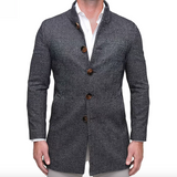 OPEN BUTTON OVERCOAT