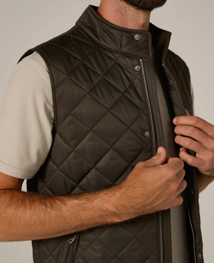 Crest Quilted Vest