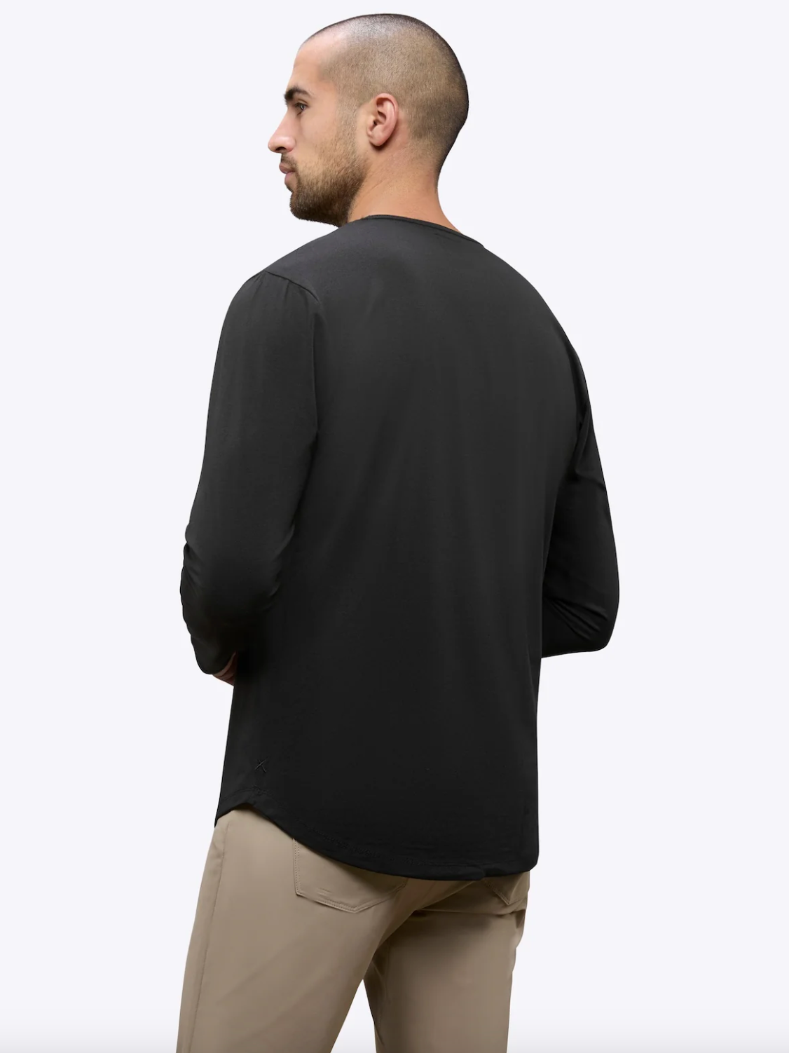 AO Long Sleeve Curve-Hem Tee