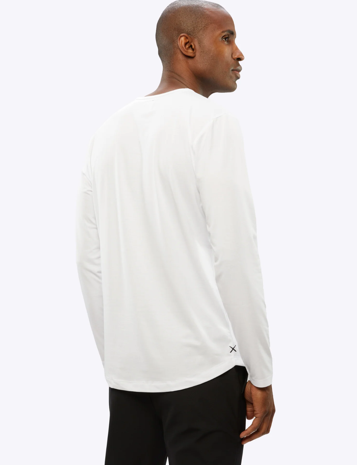 AO Long Sleeve Curve-Hem Tee